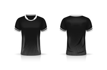 Specification Soccer Sport , Esport Gaming T Shirt Jersey template. mock up uniform . Vector Illustration design