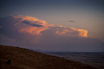 Nubes en el atardecer