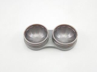 Plastic contact lens and eye solution case