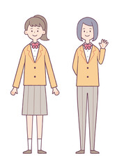 制服　ブレザー　女子　スラックス