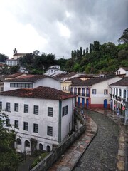 Fototapeta na wymiar Ouro Preto, Minas Gerais, Brazil - A colonial town in the Serra do Espinhaço mountains of eastern Brazil. It’s known for its baroque architecture, including bridges, fountains and squares