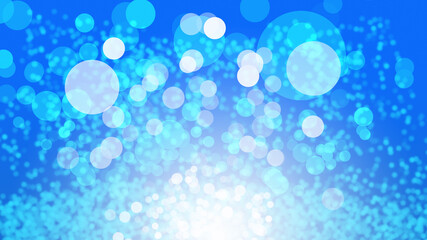 Abstract blue bokeh sea and sky cooling light beautiful design background.
