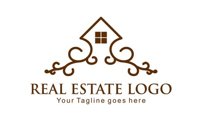 Home decoration for real estate illustration vector logo