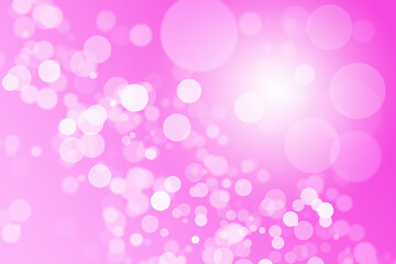 Pink light bokeh abstract background. beautiful effect texture color. graphic art backdrop. cosmetic concept image design, template banner beauty or wallpaper.