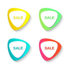 Special offer sale banner for your design . discount clearance event festival . minimal style . sticker price tag . badge . Flat linear , illustration vector