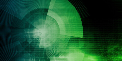 Obraz premium Science Futuristic Internet