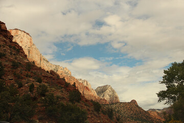 Hoodoos and big sandstone rocks in Moab, UT
