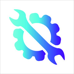 Service tool icon. editable icon and color. Vector illustration