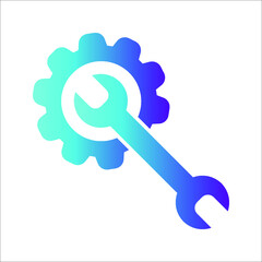 Service tool icon. editable icon and color. Vector illustration
