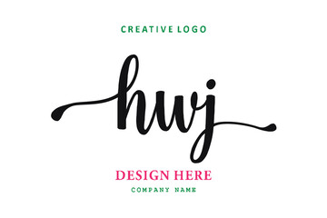 HWJ lettering logo is simple, easy to understand and authoritative