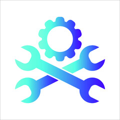 Service tool icon. editable icon and color. Vector illustration