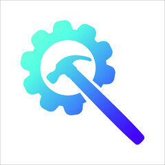 Service tool icon. editable icon and color. Vector illustration