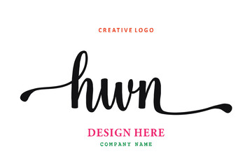 HWN lettering logo is simple, easy to understand and authoritative