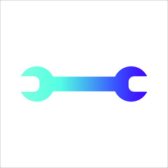 wrench icon. Service tool icon. editable icons and colors. Vector illustration