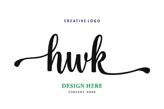 HWK lettering logo is simple, easy to understand and authoritative
