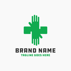 modern health emblem logo