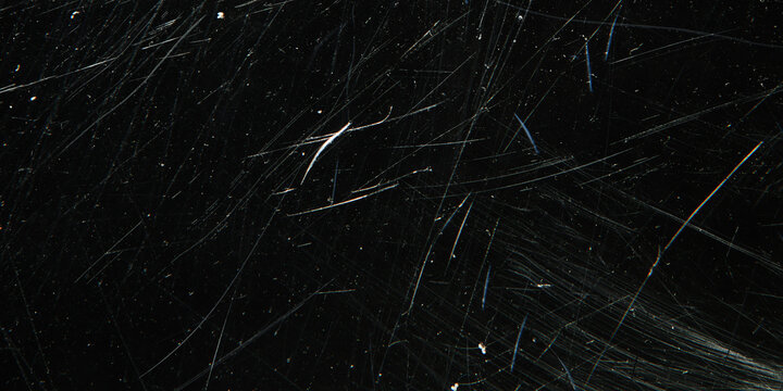 Metal Scratch Texture Stock Image In Black Background