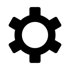 Gear icon vector for settings symbol interface