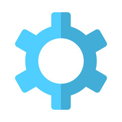 Gear icon vector for settings symbol interface