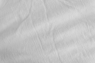 Obraz premium White rippled cotton fabric texture background