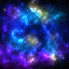 Naklejka premium Nebulosas purpuras 03