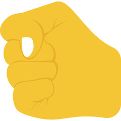 
 A manly hand with clenched fisht concept of determination
