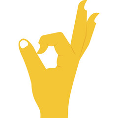 
Hand with ok sign and approval concept
