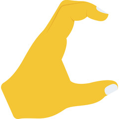 
Making an open loop with all the finger means just a part concept
