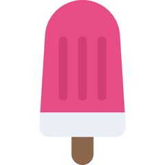 
Ice cream, popsicle flat icon
