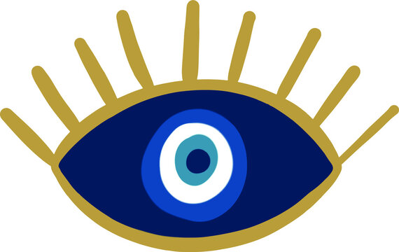 Craft hand drawn Turkish evil eye. Mandala greek evil eye. Symbol of  protection in Turkey, Greese, Cyprus. Blue Tur… | Greek evil eye, Evil eye  design, Evil eye art