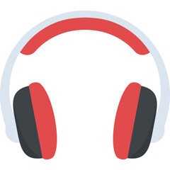 
Headphone symbolises music and audio call
