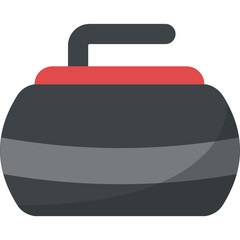 
Flat vector icon design of curling
