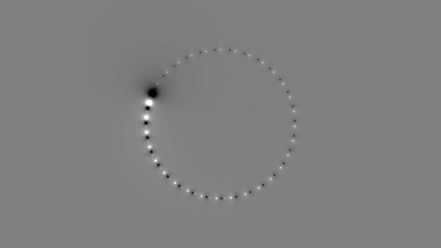 Monochrome Rows of Snake Shapes Chasing Follow Mask