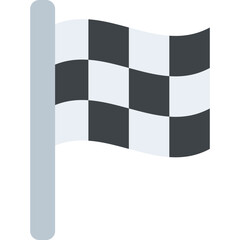 
Checkered flag the racing symbol 

