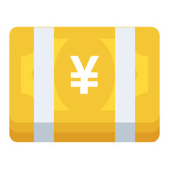 
Pile of banknotes flat icon

