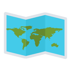 
Map icon design, geography concept 
