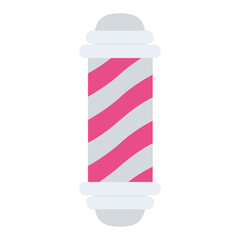 
A barber's pole is used to signify the barber shop or hairdresser shop
