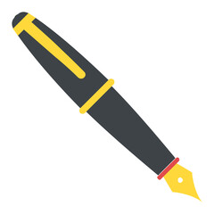 
Flat icon design pen for writing 
