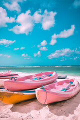 Kayaks on the Pandawa Beach