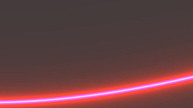 Ribbon Thread String Stream of Red Light Flowing Up and Down Frame
