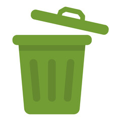 
A garbage can to throw trash
