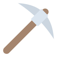 
Mattock icon design for digging and excavation
