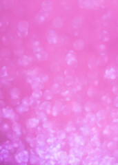 Blurred background.Pink spring background,isolated white bokeh on pink background