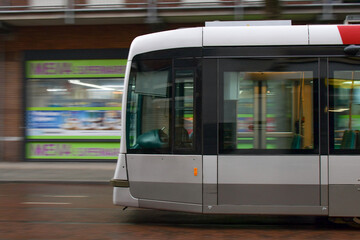 bus stop in the city