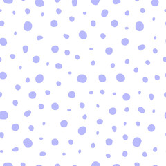 Seamless vector cute pattern with circles on white background for textiles, clothes, notebooks and other