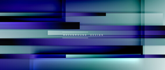 Fototapeta premium Dynamic lines on fluid color gradient. Trendy geometric abstract background for your text, logo or graphics