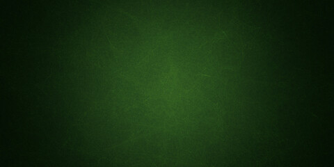 Elegant dark emerald green background with black shadow border and old vintage grunge texture design
