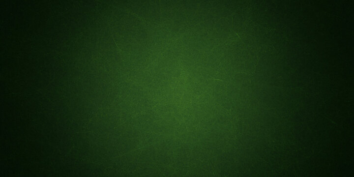 Elegant dark emerald green background with black shadow border and old vintage grunge texture design
