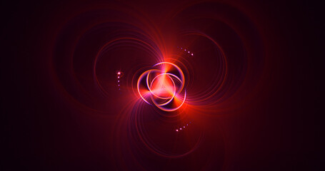3D rendering abstract multicolor fractal light background