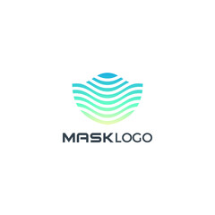 Fototapeta premium Mask Logo Modern Design